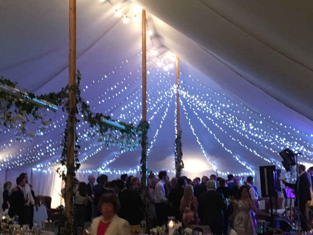 Traditional Canvas Marquee - inside